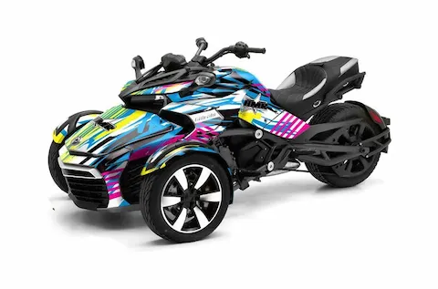 Can-Am Spyder F3-S with the Flashback graphic kit